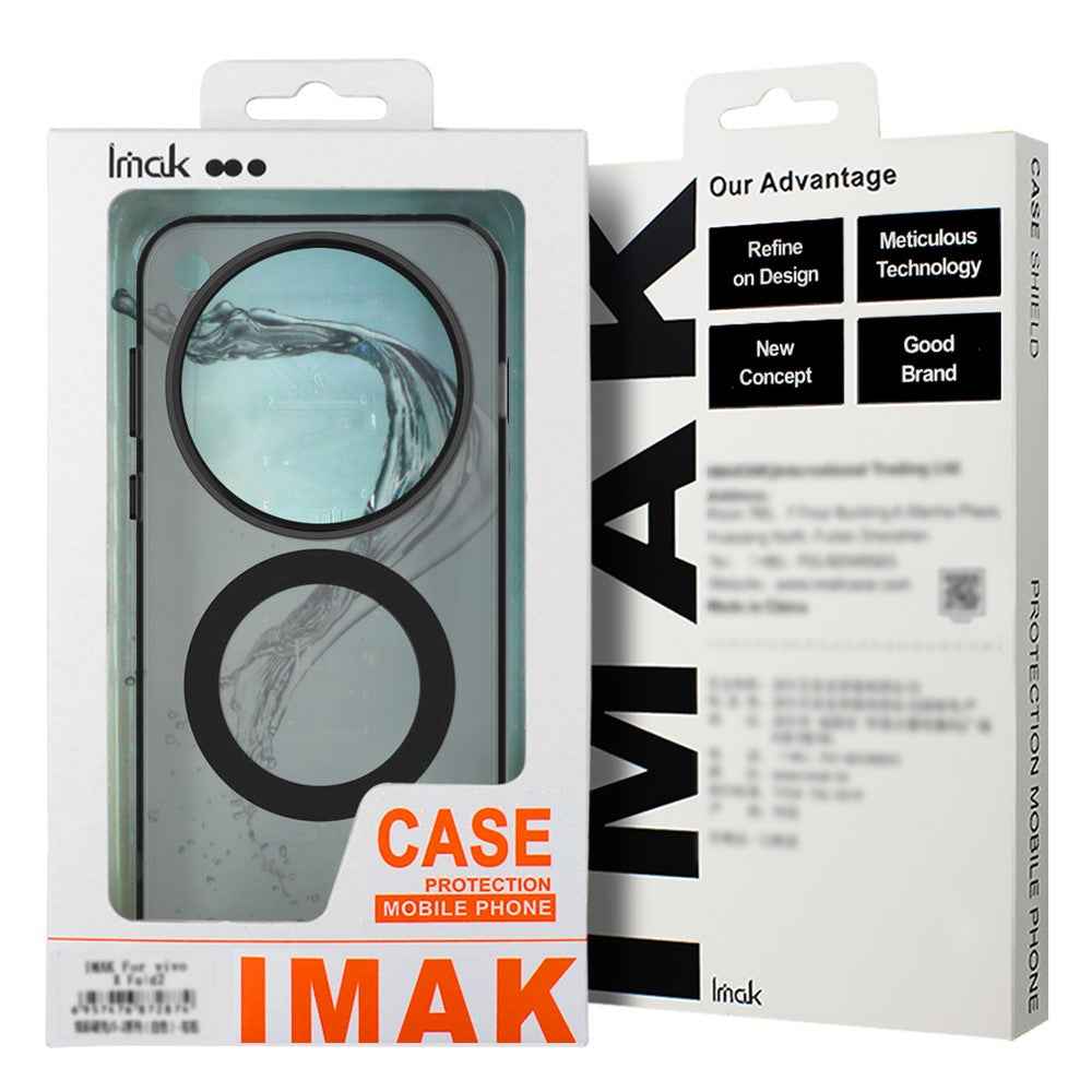 IMAK For Xiaomi 17 Pro Magnetic Case PC + TPU Protective Phone Back Cover - Black