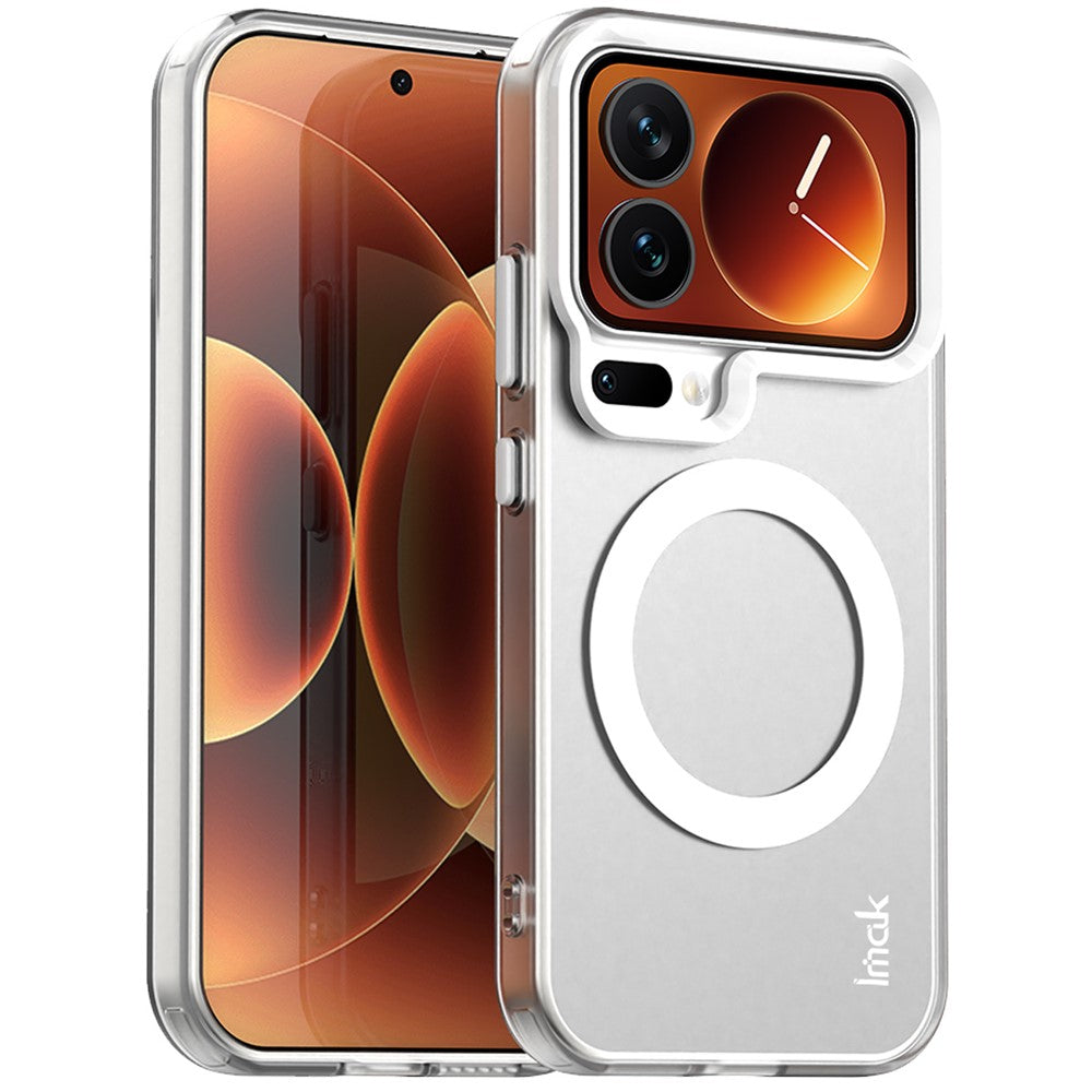 IMAK For Xiaomi 17 Pro Max Case Magnetic Case PC + TPU Protective Phone Back Cover - White