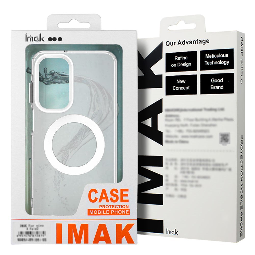 IMAK For Xiaomi 17 Pro Max Case Magnetic Case PC + TPU Protective Phone Back Cover - White