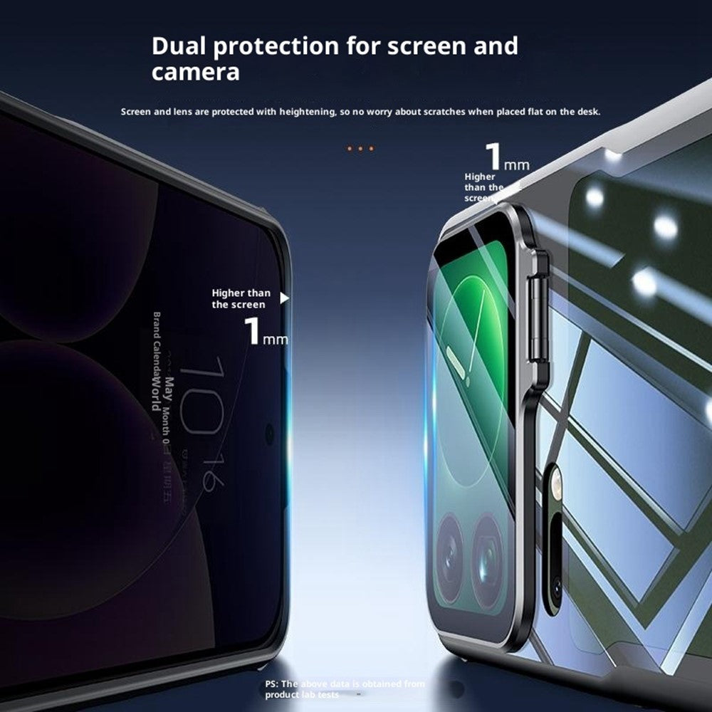 For Xiaomi 17 Pro Max Case PC + TPU Clear Phone Shell with Glass Lens Cover Kickstand