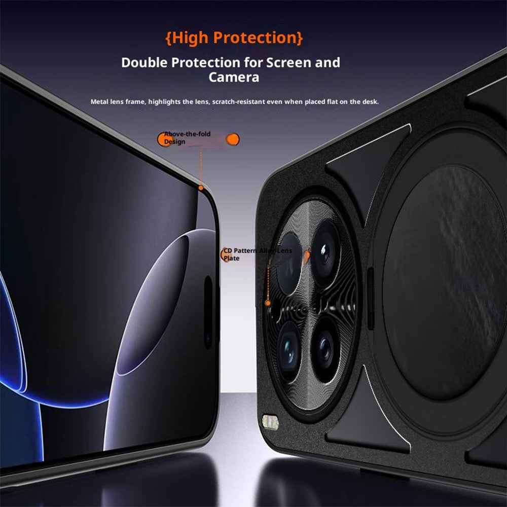 For vivo X300 5G Case Magnetic Kickstand Hollow Heat Dissipation Silicone + PC + Metal Bumper Phone Cover - Silver