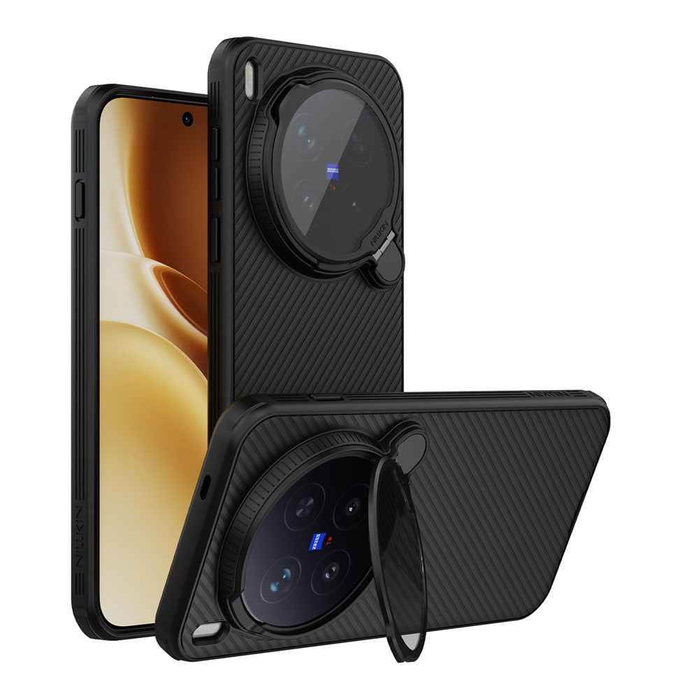 NILLKIN Camshield Prop Magnetic Series for vivo X300 Pro 5G Magnetic Case Clear Lens Lid PC TPU Phone Back Cover - Black