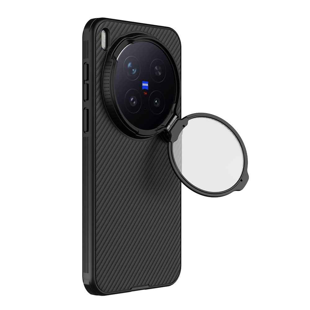 NILLKIN Camshield Prop Magnetic Series for vivo X300 Pro 5G Magnetic Case Clear Lens Lid PC TPU Phone Back Cover - Black