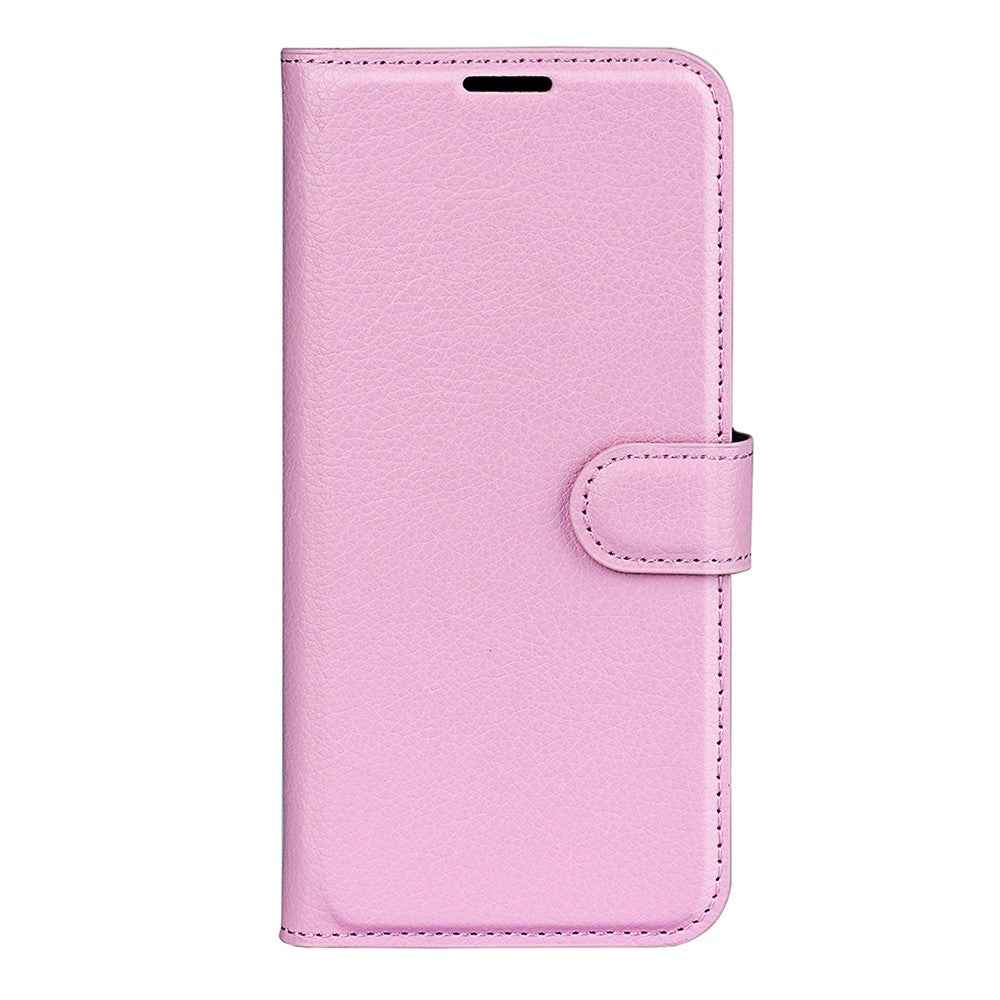 AMORUS For Xiaomi 17 Pro Wallet Case Litchi Texture Shockproof Leather Flip Stand Phone Cover - Pink