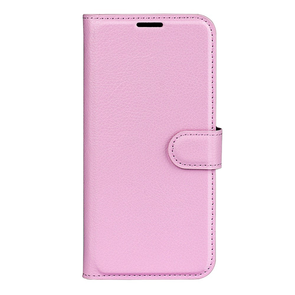 AMORUS For Xiaomi 17 Pro Max Wallet Case Litchi Texture Shockproof Leather Flip Stand Phone Cover - Pink