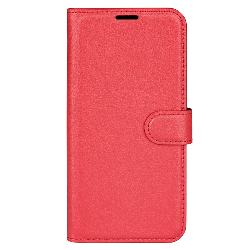 AMORUS For Xiaomi 17 Pro Max Wallet Case Litchi Texture Shockproof Leather Flip Stand Phone Cover - Red