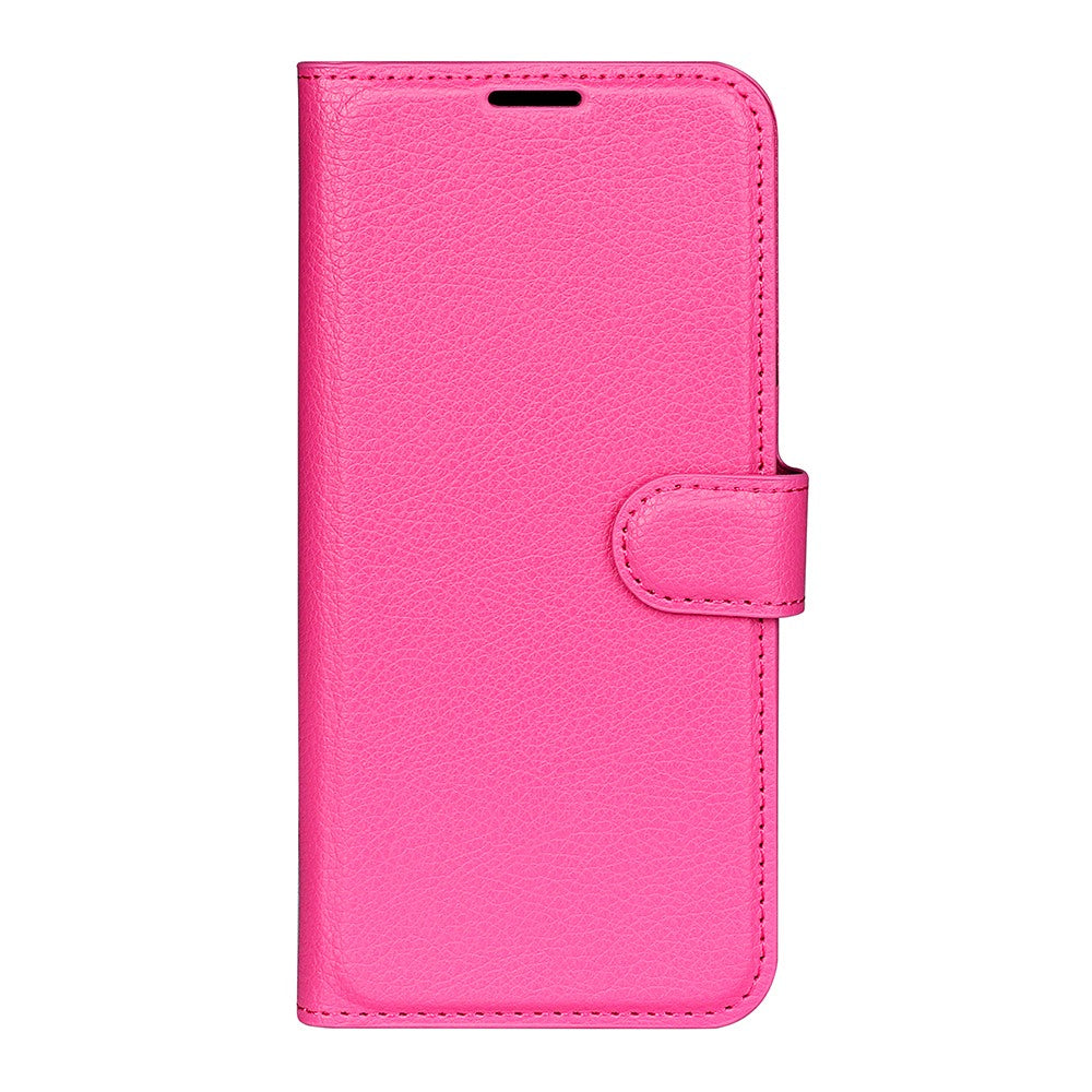 AMORUS For Xiaomi 17 Pro Max Wallet Case Litchi Texture Shockproof Leather Flip Stand Phone Cover - Rose
