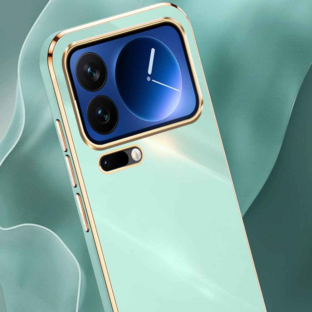 Bulk Purchasing XINLI For Xiaomi 17 Pro Case TPU Phone Cover with Electroplating Frame - White