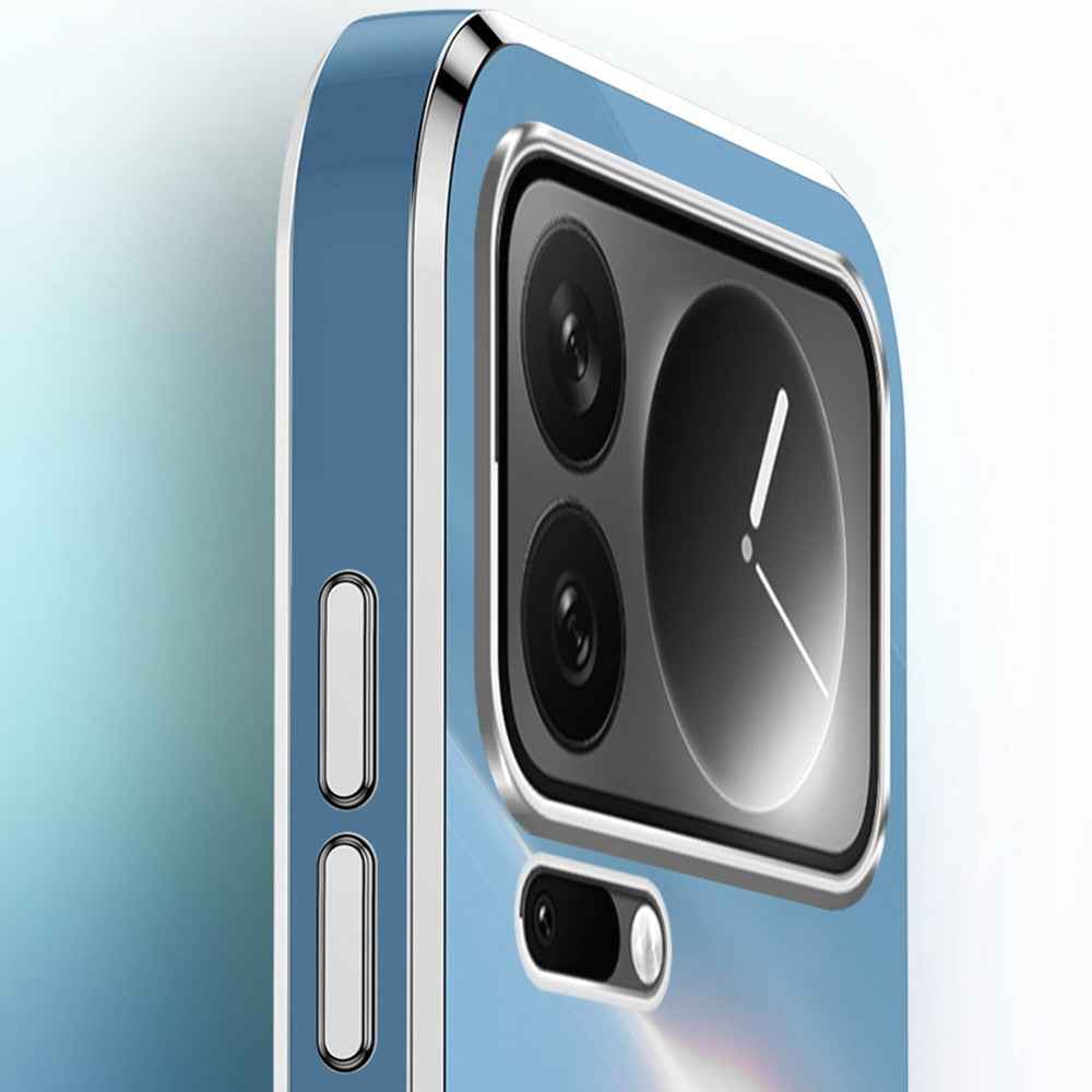 Bulk Purchasing XINLI For Xiaomi 17 Pro Case TPU Phone Cover with Electroplating Frame - White