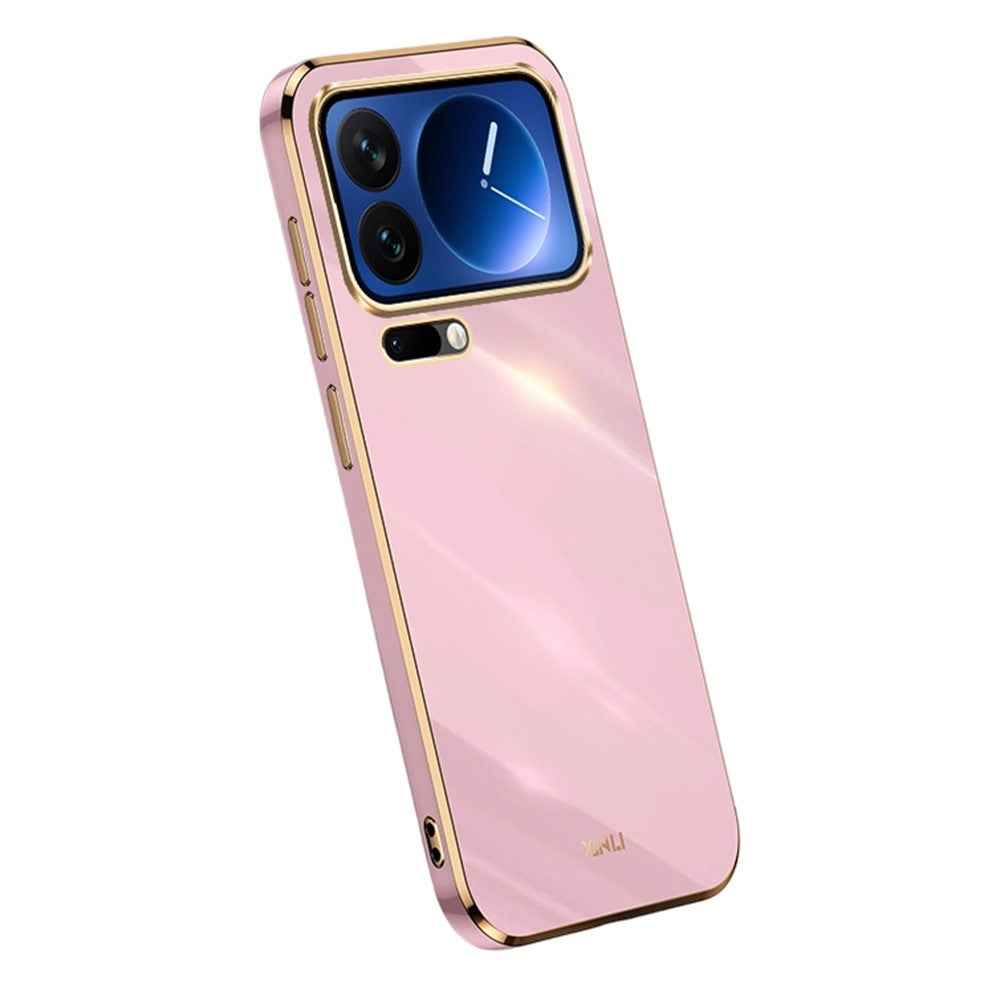 Bulk Purchasing XINLI For Xiaomi 17 Pro Case TPU Phone Cover with Electroplating Frame - Purple