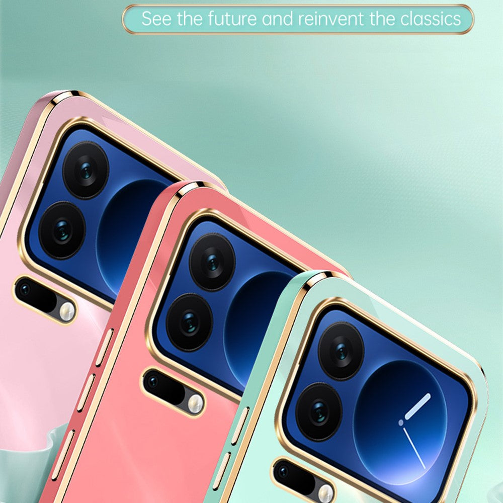 Bulk Purchasing XINLI For Xiaomi 17 Pro Max Case TPU Phone Cover with Electroplating Frame - Purple