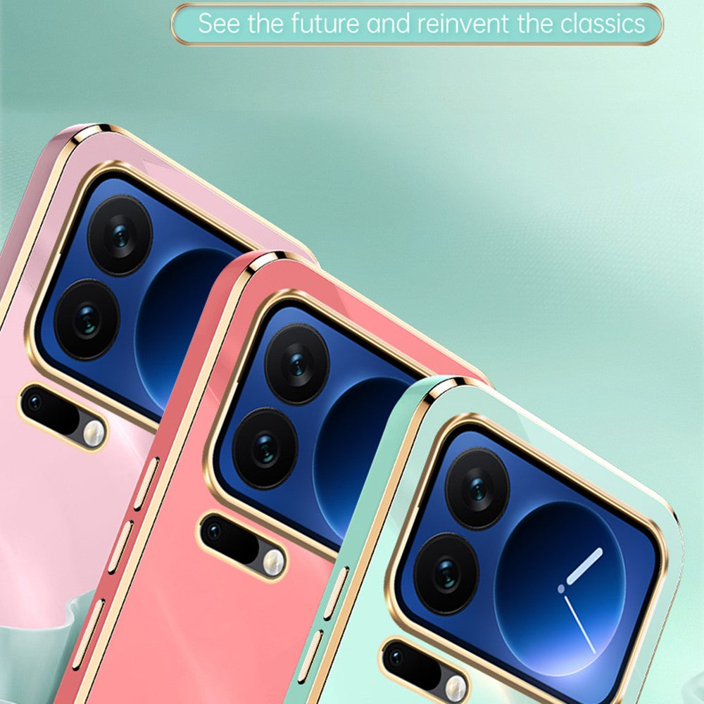 Bulk Purchasing XINLI For Xiaomi 17 Pro Max Case Ring Kickstand Electroplating TPU Phone Cover - Cyan