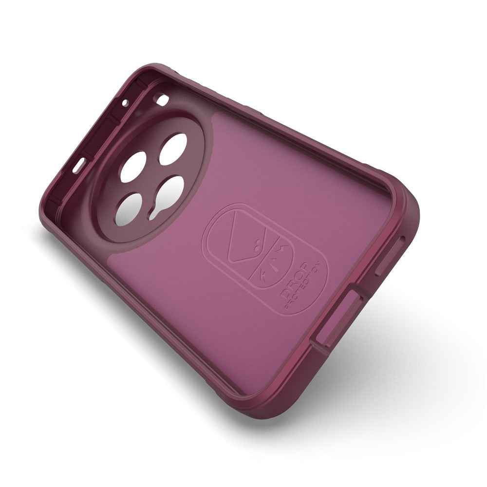 For vivo X300 5G Case Anti-Drop Soft TPU Rugged Phone Back Cover - Wine Red