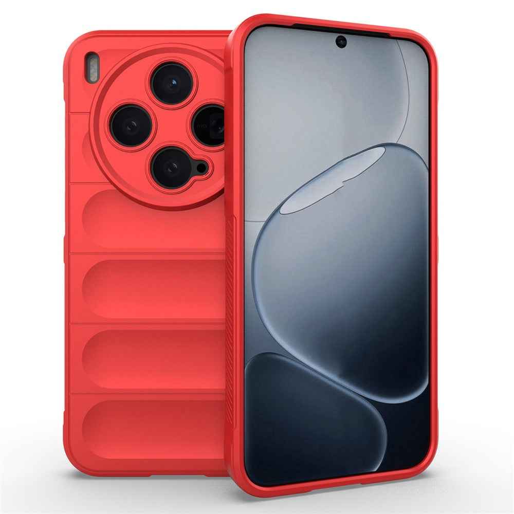 For vivo X300 5G Case Anti-Drop Soft TPU Rugged Phone Back Cover - Red