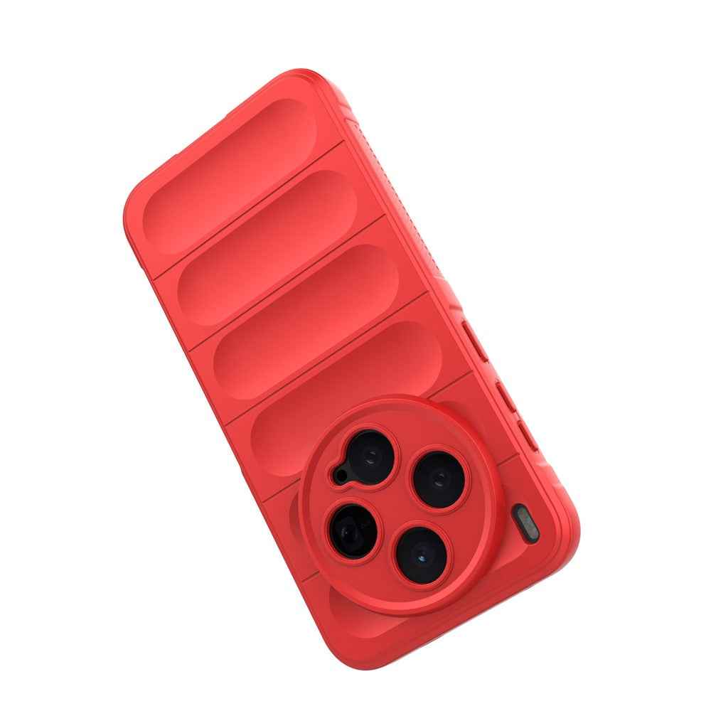 For vivo X300 5G Case Anti-Drop Soft TPU Rugged Phone Back Cover - Red