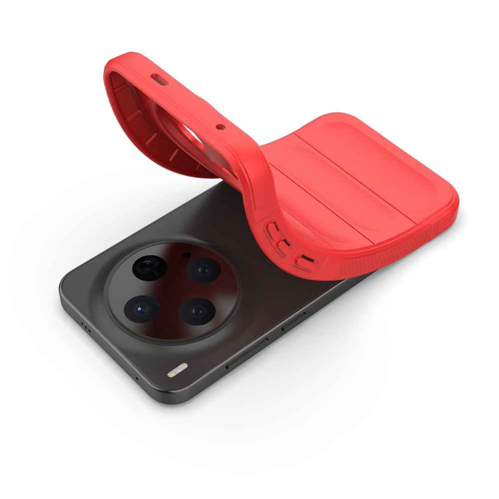 For vivo X300 5G Case Anti-Drop Soft TPU Rugged Phone Back Cover - Red
