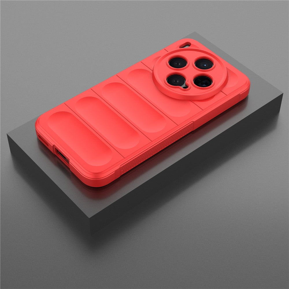 For vivo X300 5G Case Anti-Drop Soft TPU Rugged Phone Back Cover - Red