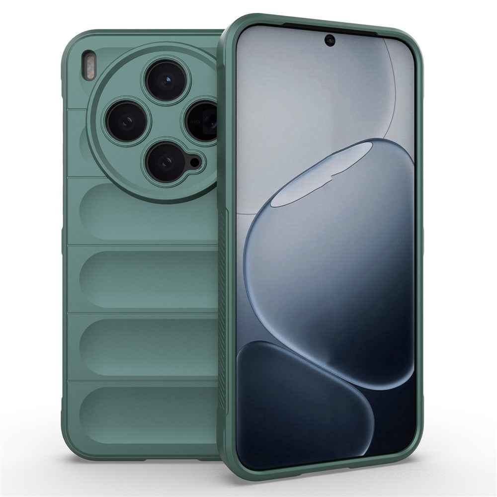 For vivo X300 5G Case Anti-Drop Soft TPU Rugged Phone Back Cover - Green