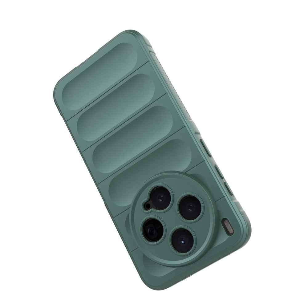 For vivo X300 5G Case Anti-Drop Soft TPU Rugged Phone Back Cover - Green