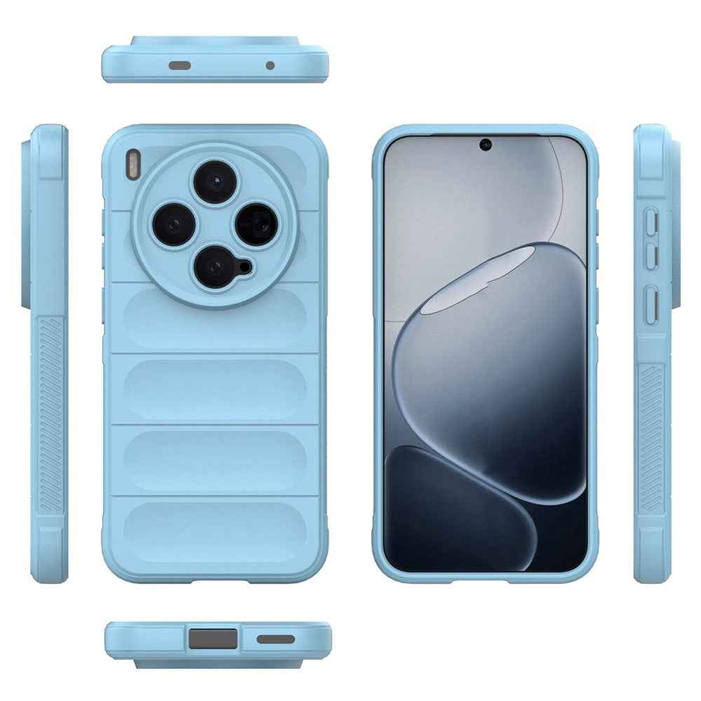 For vivo X300 5G Case Anti-Drop Soft TPU Rugged Phone Back Cover - Baby Blue