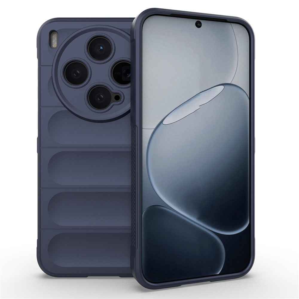 For vivo X300 5G Case Anti-Drop Soft TPU Rugged Phone Back Cover - Dark Blue