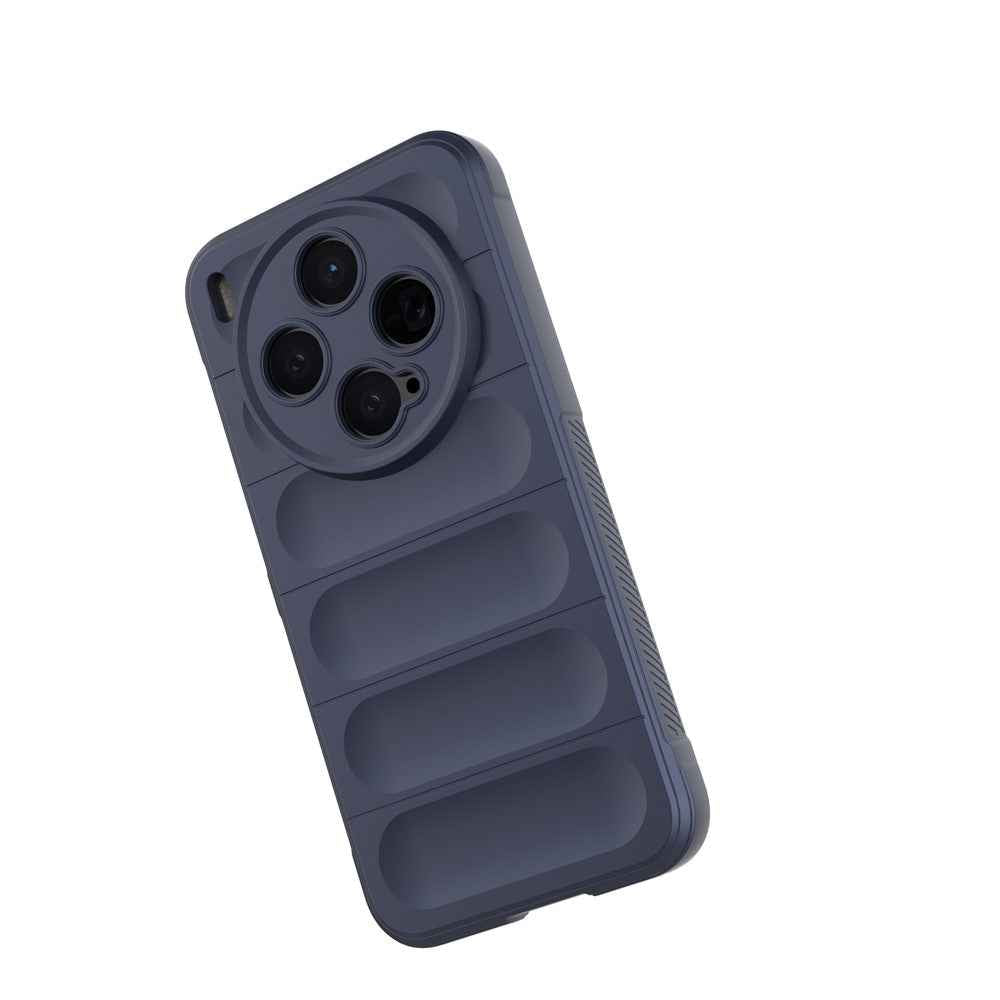 For vivo X300 5G Case Anti-Drop Soft TPU Rugged Phone Back Cover - Dark Blue