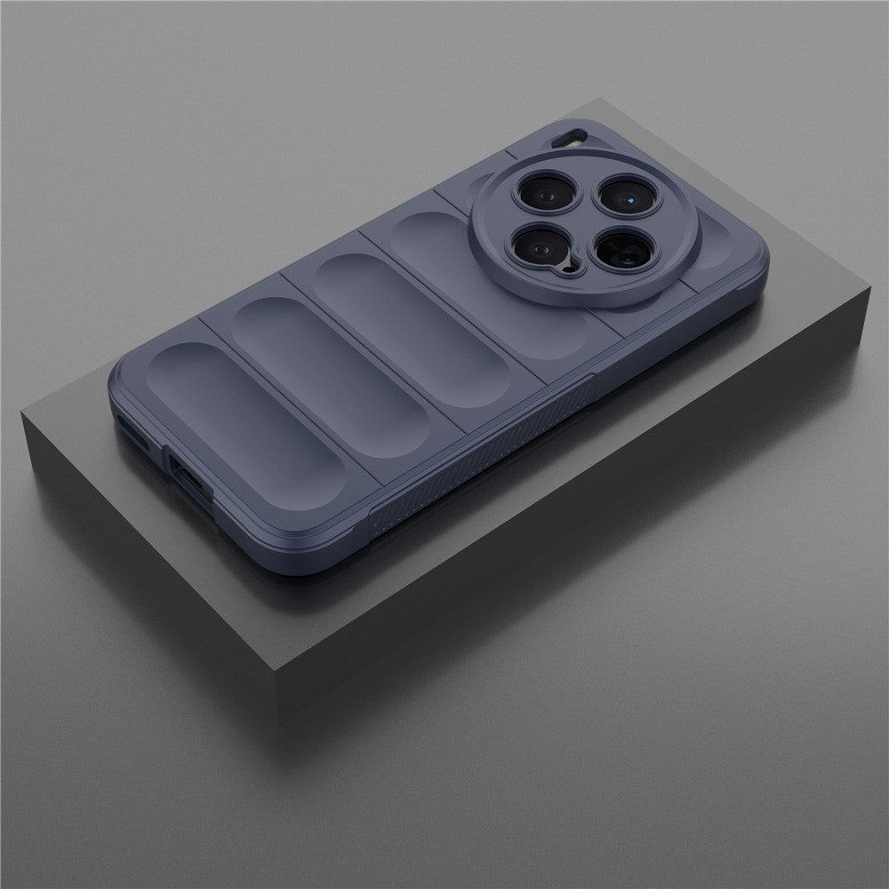 For vivo X300 5G Case Anti-Drop Soft TPU Rugged Phone Back Cover - Dark Blue