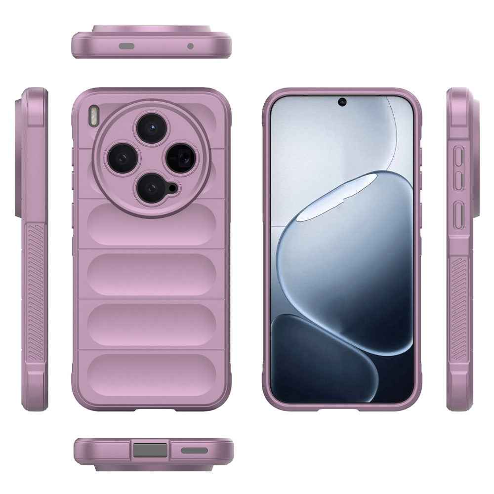 For vivo X300 5G Case Anti-Drop Soft TPU Rugged Phone Back Cover - Light Purple
