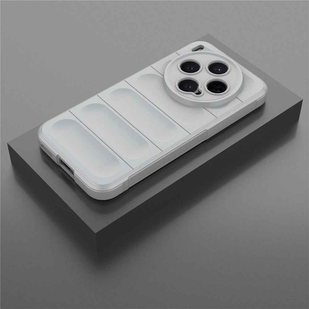 For vivo X300 5G Case Anti-Drop Soft TPU Rugged Phone Back Cover - Light Grey
