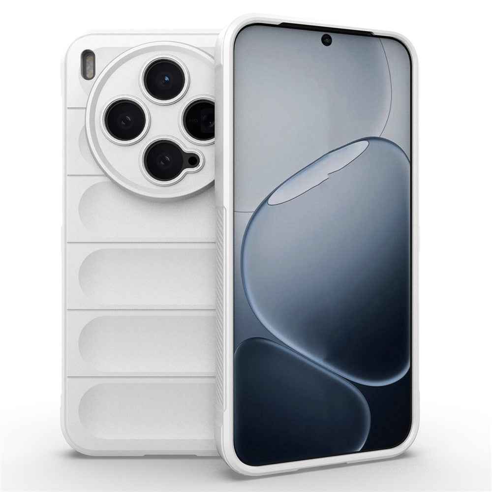 For vivo X300 5G Case Anti-Drop Soft TPU Rugged Phone Back Cover - White
