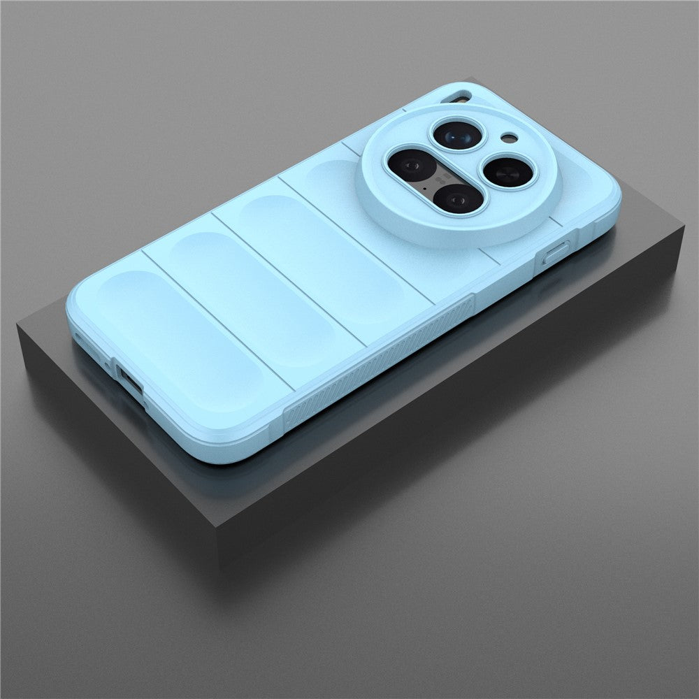 For vivo X300 Pro 5G Case Anti-Drop Soft TPU Rugged Phone Back Cover - Baby Blue