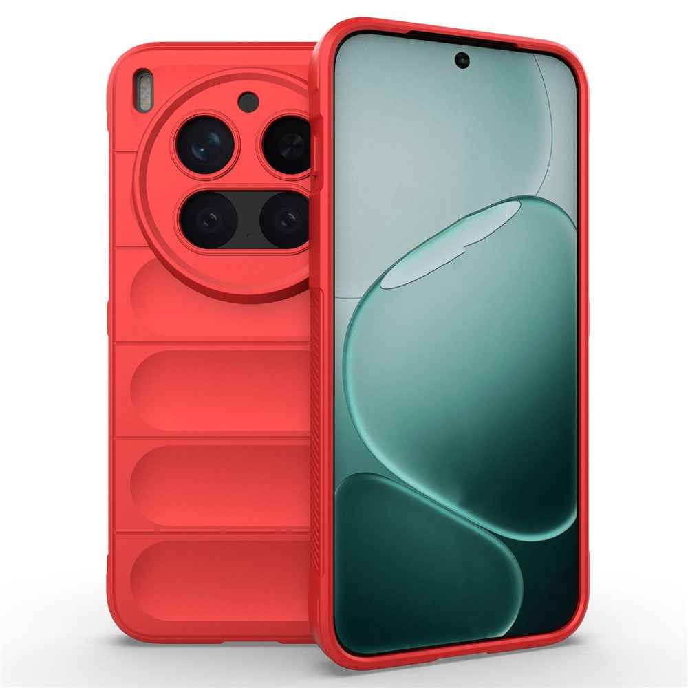 For vivo X300 Pro 5G Case Anti-Drop Soft TPU Rugged Phone Back Cover - Red