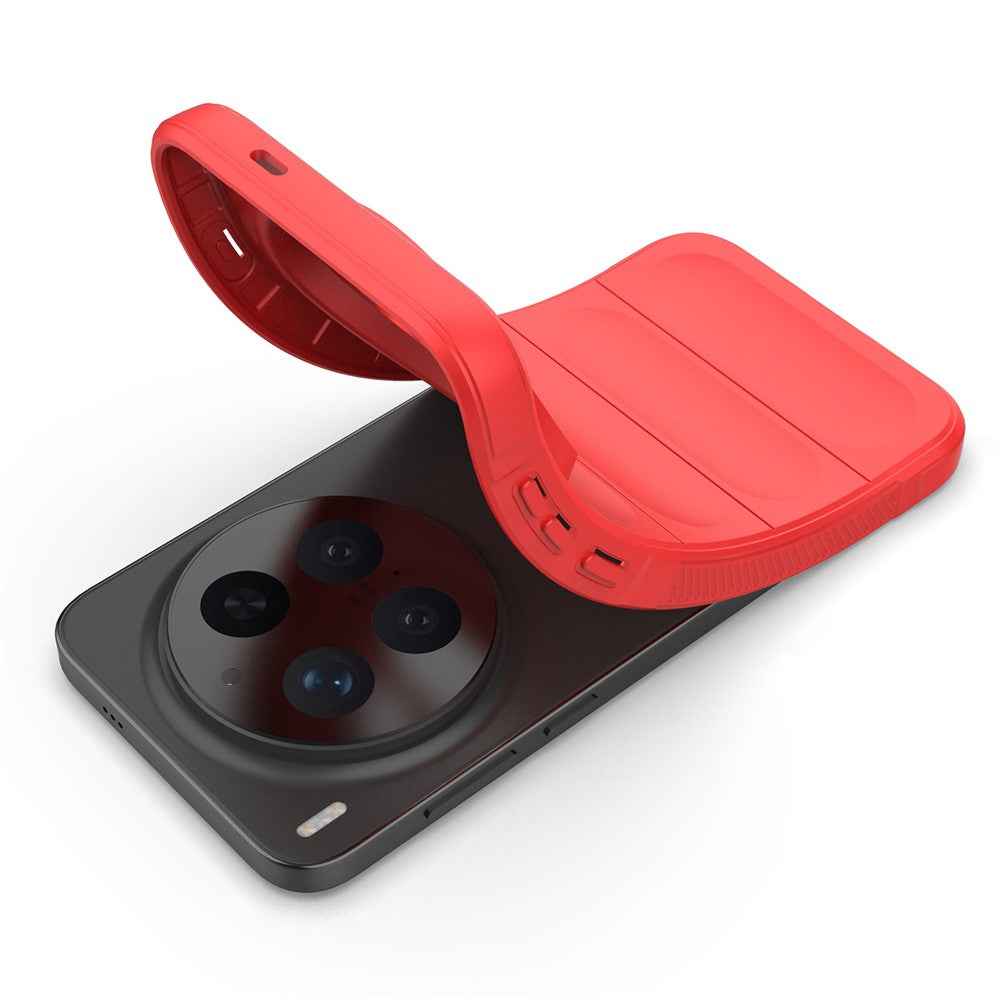 For vivo X300 Pro 5G Case Anti-Drop Soft TPU Rugged Phone Back Cover - Red