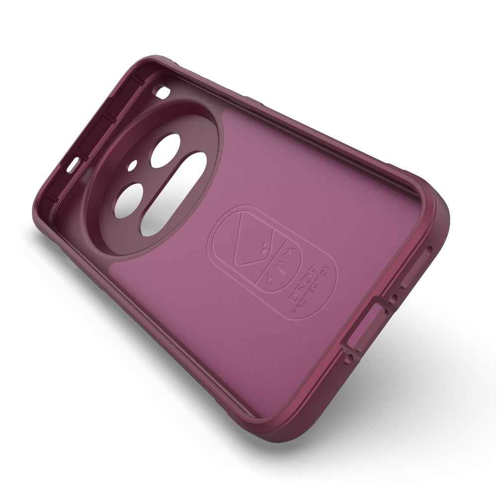 For vivo X300 Pro 5G Case Anti-Drop Soft TPU Rugged Phone Back Cover - Wine Red