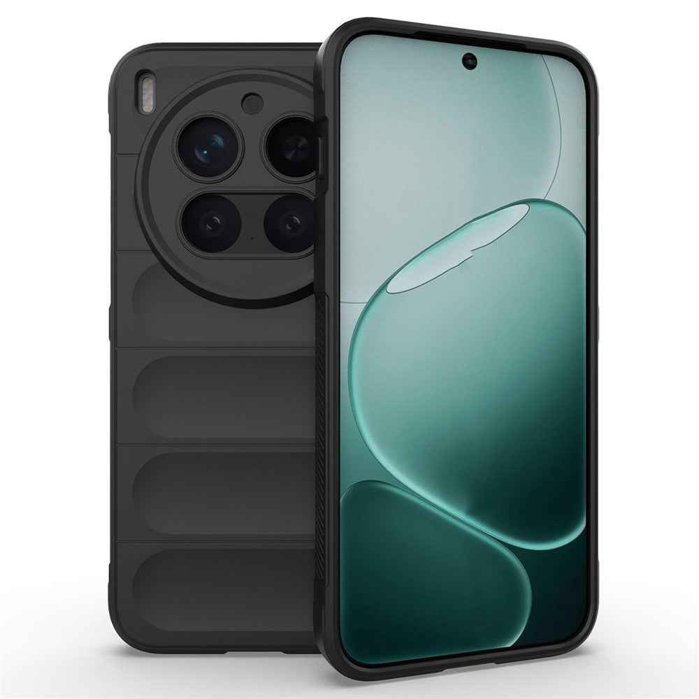 For vivo X300 Pro 5G Case Anti-Drop Soft TPU Rugged Phone Back Cover - Black