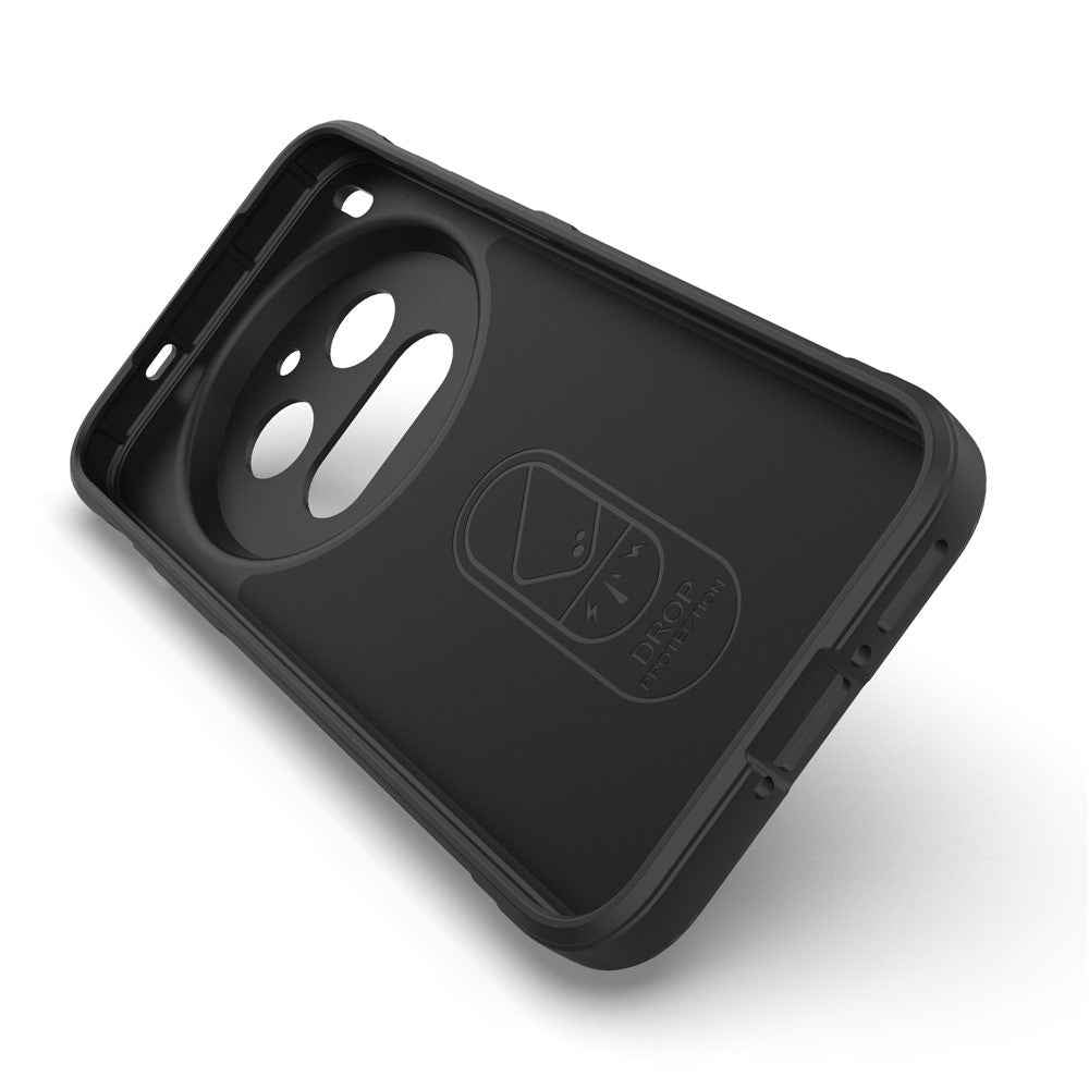 For vivo X300 Pro 5G Case Anti-Drop Soft TPU Rugged Phone Back Cover - Black