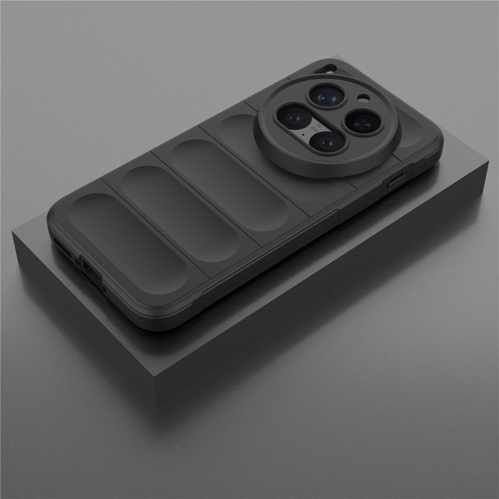 For vivo X300 Pro 5G Case Anti-Drop Soft TPU Rugged Phone Back Cover - Black