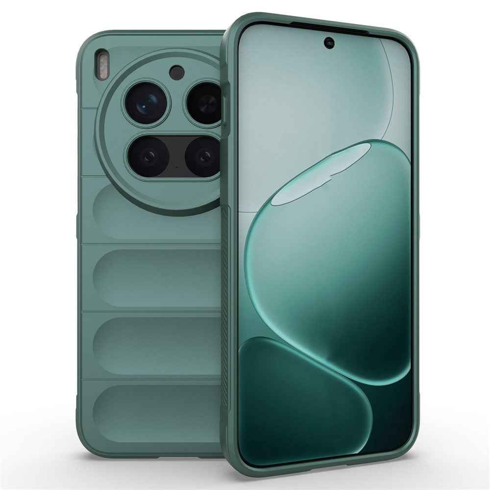 For vivo X300 Pro 5G Case Anti-Drop Soft TPU Rugged Phone Back Cover - Green