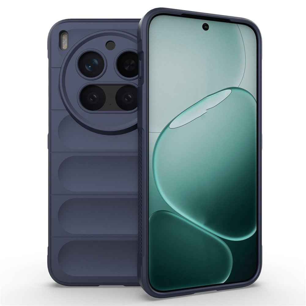 For vivo X300 Pro 5G Case Anti-Drop Soft TPU Rugged Phone Back Cover - Dark Blue