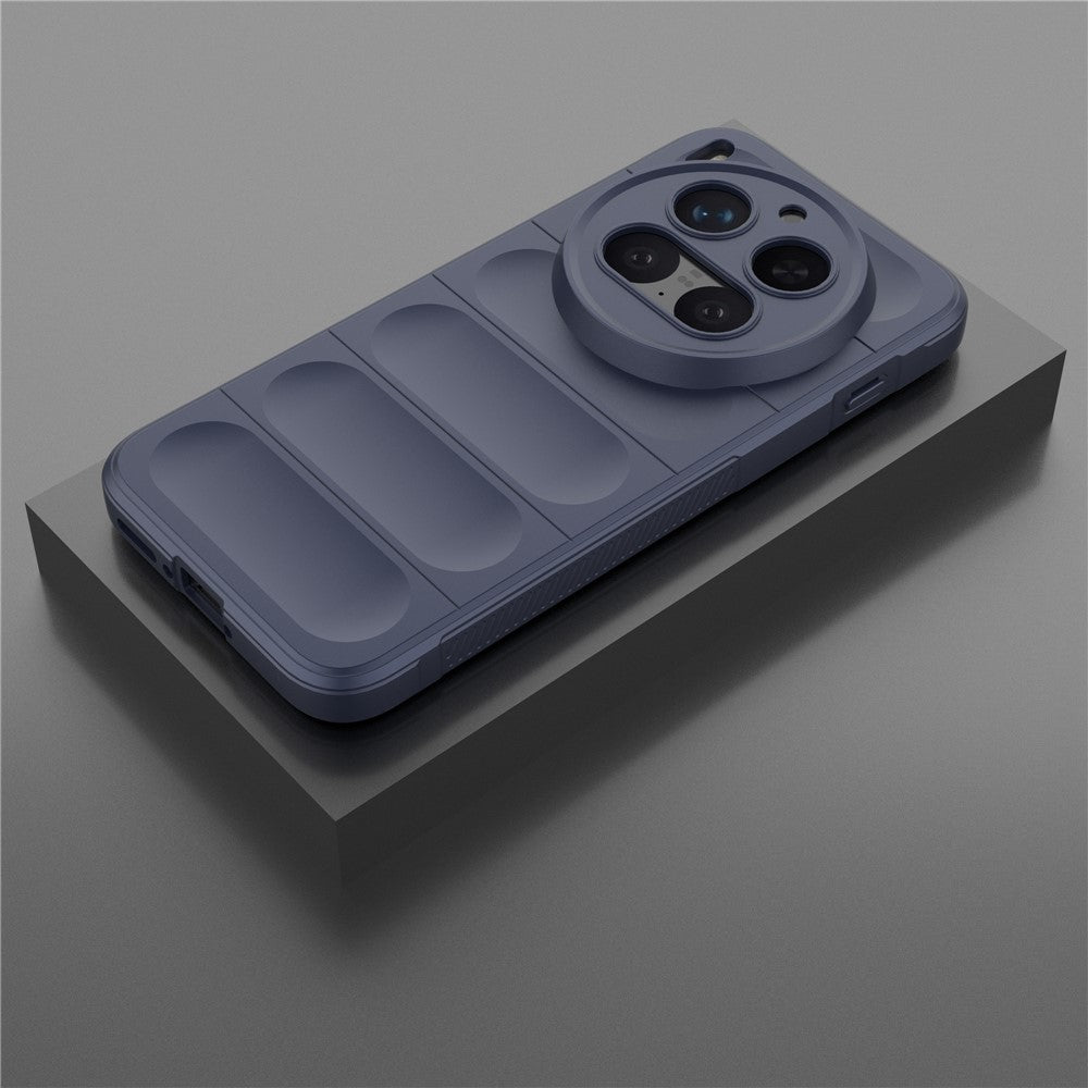 For vivo X300 Pro 5G Case Anti-Drop Soft TPU Rugged Phone Back Cover - Dark Blue