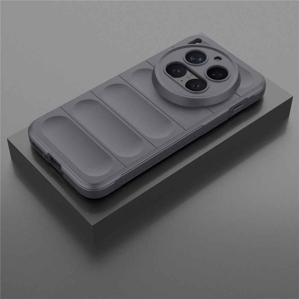 For vivo X300 Pro 5G Case Anti-Drop Soft TPU Rugged Phone Back Cover - Dark Grey