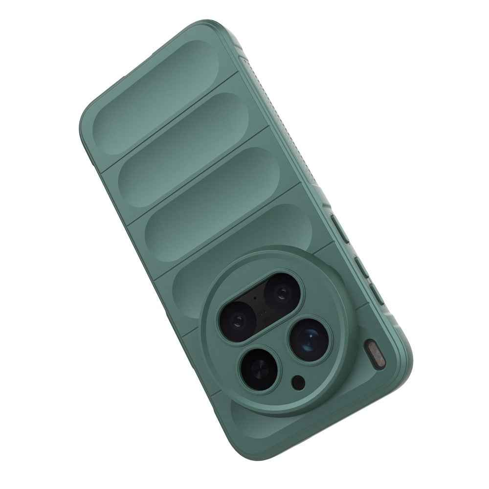 For vivo X300 Pro 5G Case Anti-Drop Soft TPU Rugged Phone Back Cover - Light Grey