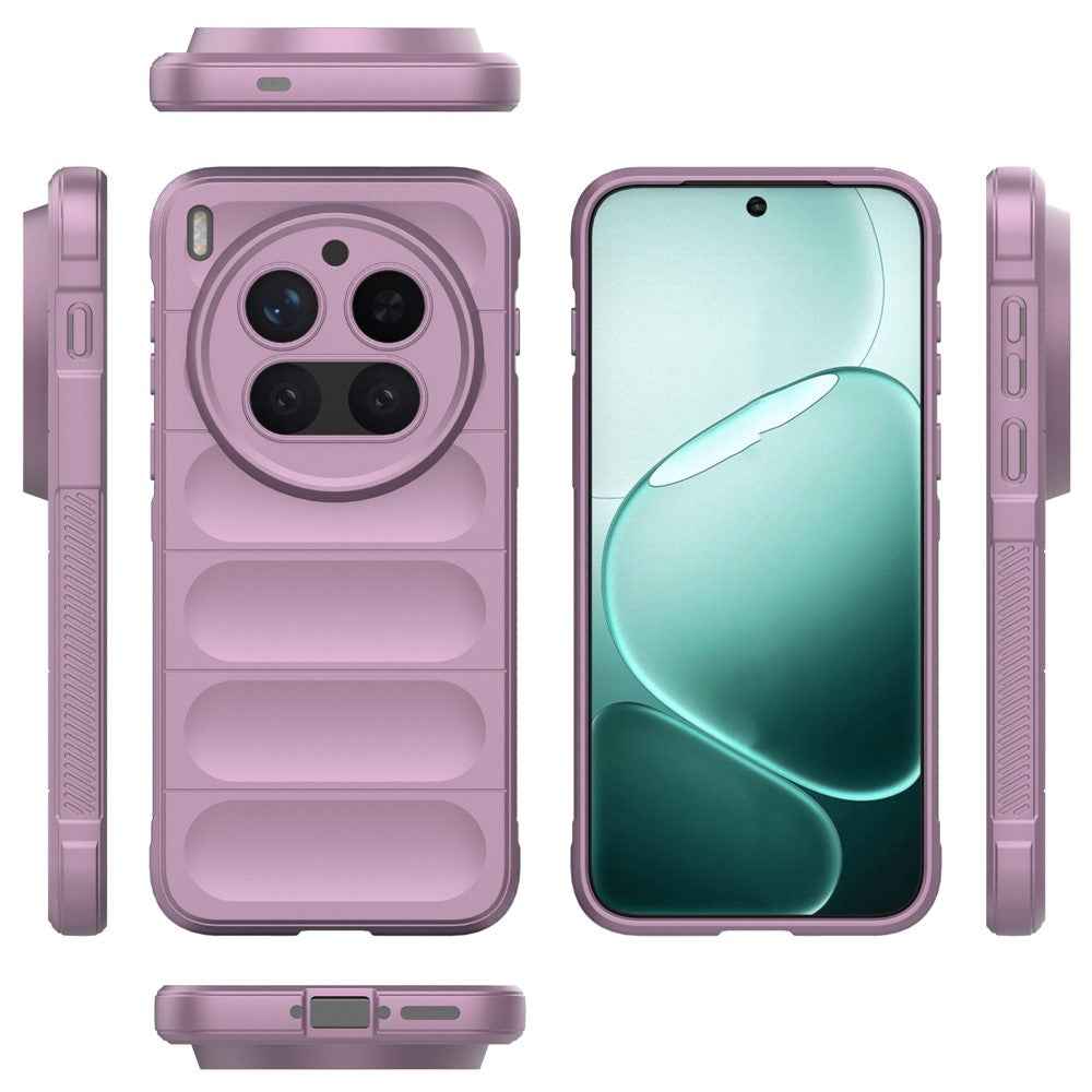 For vivo X300 Pro 5G Case Anti-Drop Soft TPU Rugged Phone Back Cover - Light Purple
