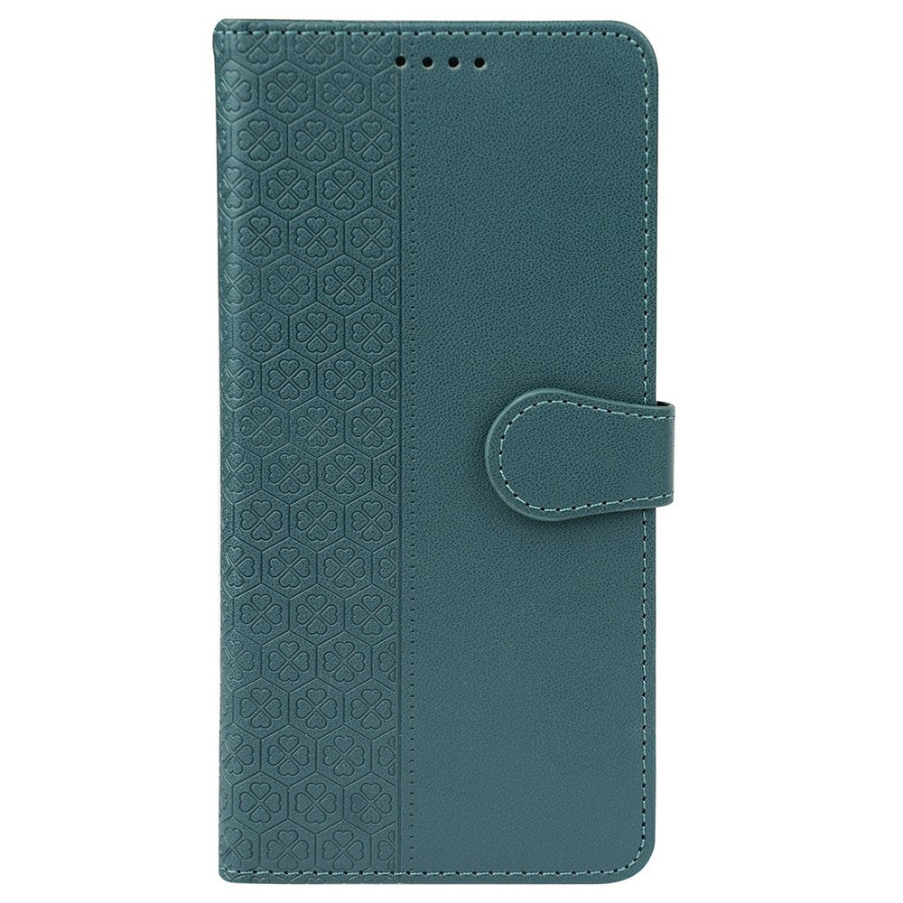 For Xiaomi Redmi Note 15 Pro 5G (Global) Case Magnetic Clasp Four Leaf Clover Leather Phone Cover - Green