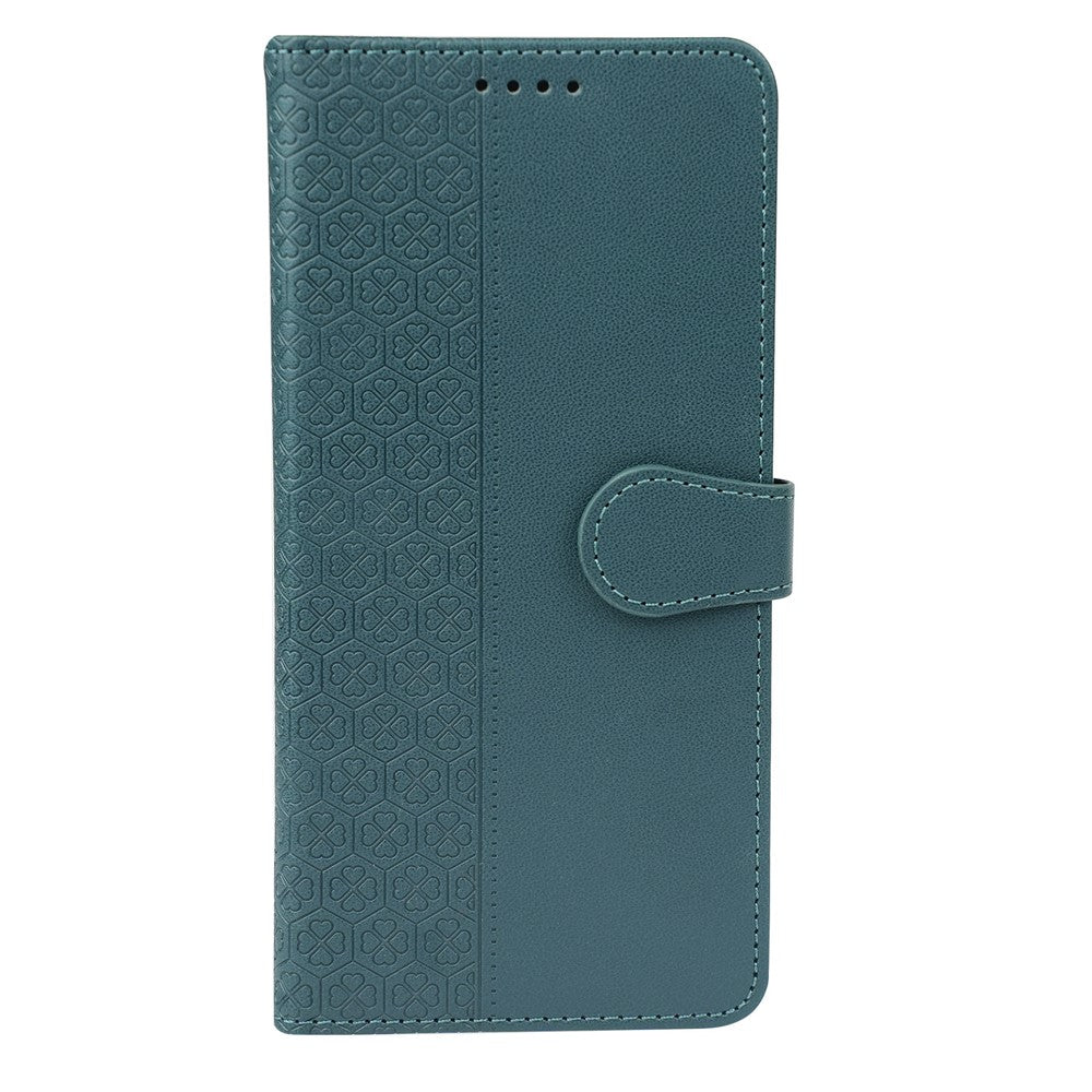 For Xiaomi 17 Pro Max Case Magnetic Clasp Four Leaf Clover Leather Phone Cover - Green