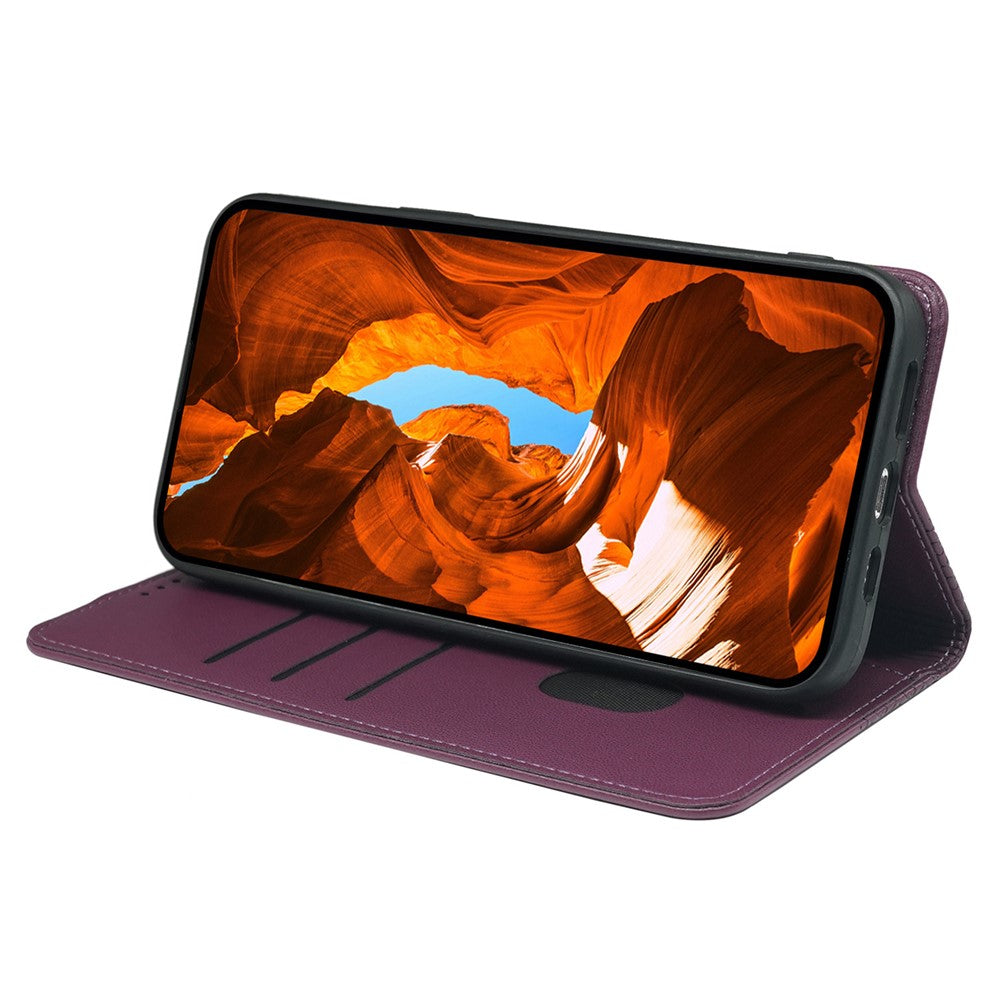 For Xiaomi Poco M8 Pro 5G / Redmi Note 15 Pro+ 5G (Global) Case Four Leaf Clover Leather Flip Phone Cover Stand Wallet - Dark Purple