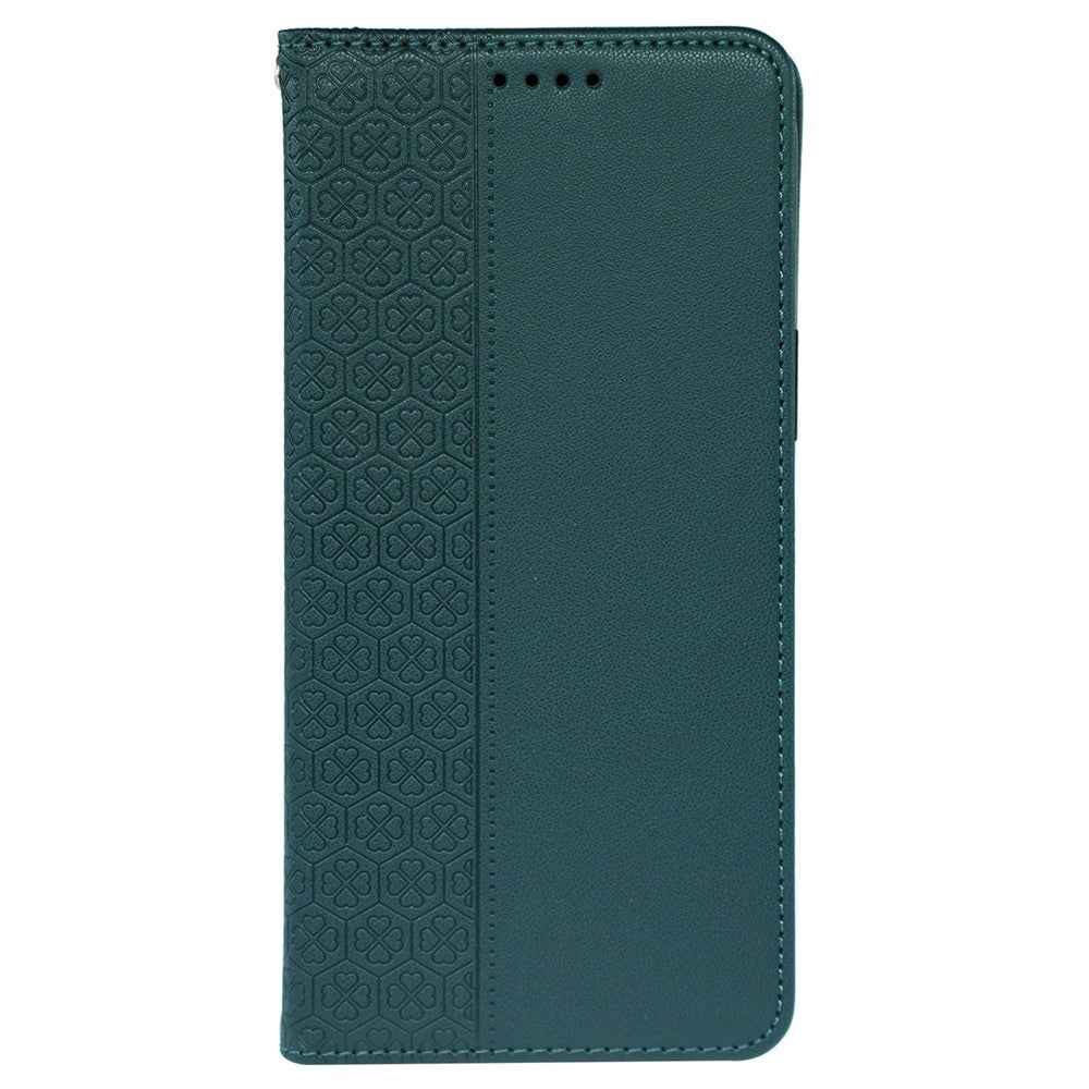 For Xiaomi 17 Pro Case Four Leaf Clover Leather Flip Phone Cover Stand Wallet - Green