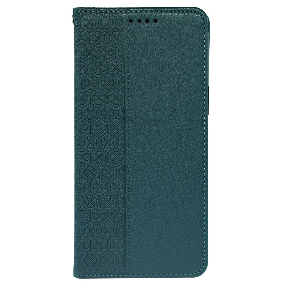 For Xiaomi 17 Pro Max Case Four Leaf Clover Leather Flip Phone Cover Stand Wallet - Green