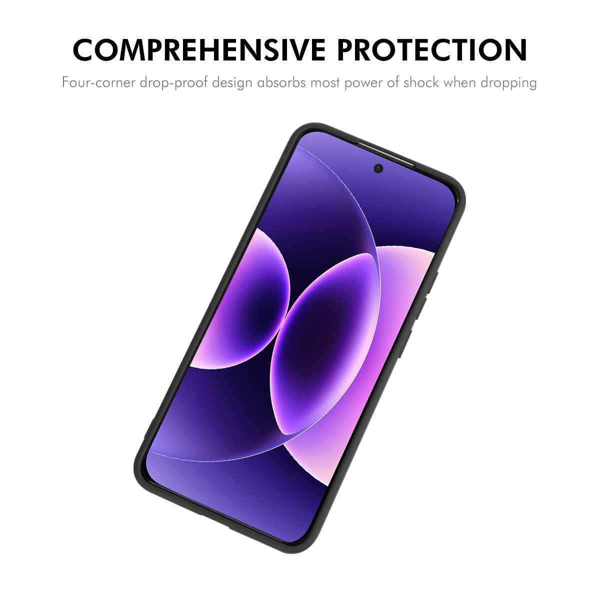 For Xiaomi 17 Pro Silicone Case ENKAY HAT PRINCE Straight Edge Cell Phone Back Cover - Black