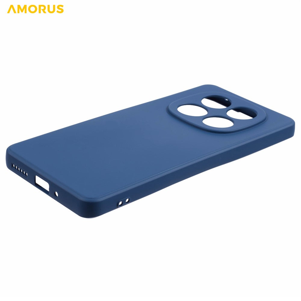 AMORUS For Xiaomi Redmi Note 15 Pro 5G (Global) Case Precise Cutouts TPU Fiber Lining Shockproof Phone Cover - Sapphire